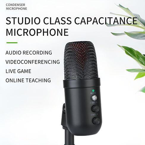 USB Condenser Microphone 360 Degrees Rotatable Microphone for PC in Saudi Arabia
