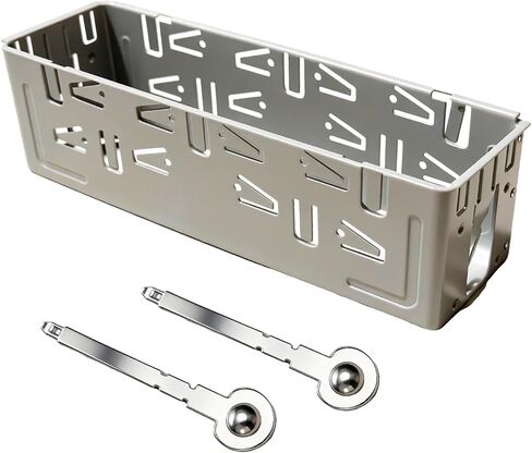 Universal Single Din Stereo Radio Replacement Fitting Cage Kit Single Din Radio Mount Compatible with Car Radios/Stereo/DVD Player 1 Din Installation Kit in Saudi Arabia