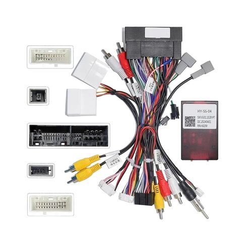 Car 16pin Wiring Harness Adapter Canbus Box Decoder Power Cable Compatible with Hyundai Ix45 Kia Sportage K3 Sorento Cerato HY-SS-04(Cable Canbus) in Saudi Arabia