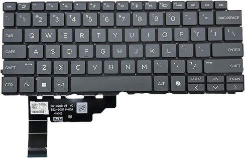 Replacement Keyboard for HP Pro x360 Fortis 11 G9x/G10/G11 & EliteBook 1040 G11 14'' 2-in-1 | US Layout, Gray, Non-Backlit, with AI Key | Compatible with 14-EU 14t-EU Models in Saudi Arabia