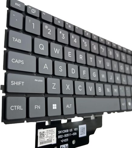 Replacement Keyboard for HP Pro x360 Fortis 11 G9x/G10/G11 & EliteBook 1040 G11 14'' 2-in-1 | US Layout, Gray, Non-Backlit, with AI Key | Compatible with 14-EU 14t-EU Models in Saudi Arabia