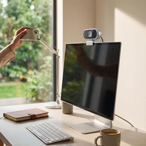 ASHATA 4K Autofocus USB Webcam Privacy Cover PlugandPlay for Desktop in Saudi Arabia