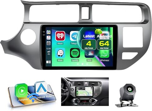 [Fuluku] 4+64GB 9" Android 15 Carplay Car Radio for Kia Rio 2012-2014 in Saudi Arabia