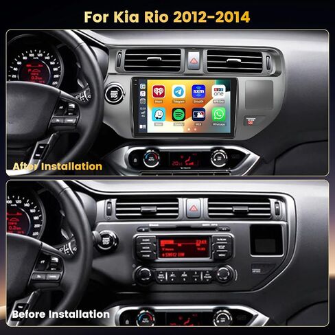 [Fuluku] 4+64GB 9" Android 15 Carplay Car Radio for Kia Rio 2012-2014 in Saudi Arabia