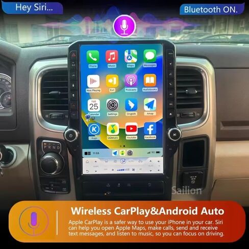 14.5' Car Radio for Ram 1500 2500 3500 4500 5500(2013-2018) 8G+128G Auto AC in Saudi Arabia