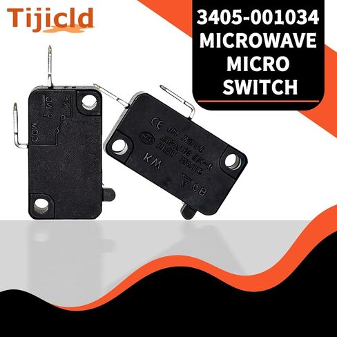 3405-001034 SZM-V16-FD-63 Microwave Door Switch Replacement for Samsung LG GE Kenmore Microwave 3405-000178 AP4044834 (Normally Open)(2-Pack) in Saudi Arabia