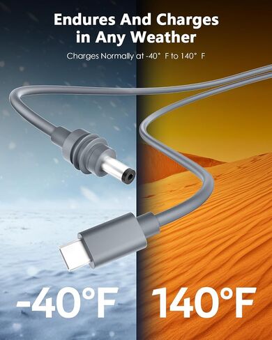 Starlink Mini Power Cable PD 100W Input Type C to DC 20V 5A Cable Cord 32.8FT Starlink Mini USB C to DC Power Cable Work with 100W+ Source 10M Waterproof 18AWG in Saudi Arabia