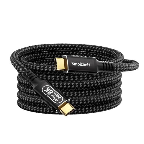 USB-C to USB-C Cable Supporting USB4 & Thunderbolt 4 – 40Gbps Data Transfer, 240W Fast Charging, 8K Video for Laptop, Tablet, Docking Station,Monitor,SSD 10ft/3m in Saudi Arabia