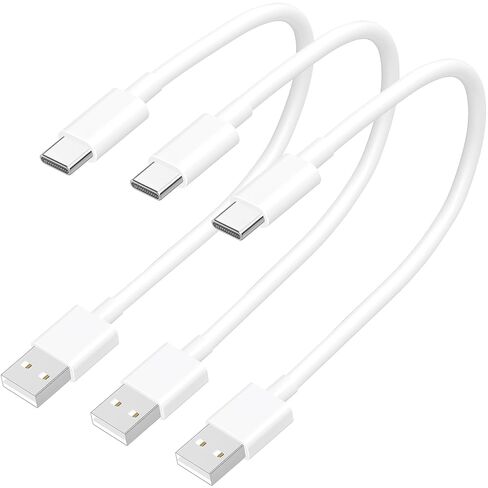 3 Pack 8 inch Short Car Carplay Cable for iPhone,USB C Cable Carplay Fast Charging,USB A to Type C Car Carplay Charger Cord for iPhone 15 16 17 Pro Max, Samsung Galaxy S24 S23, Google Pixel, iPad in Saudi Arabia