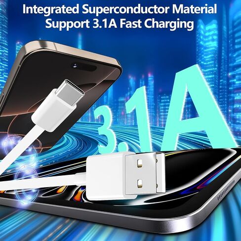 3 Pack 8 inch Short Car Carplay Cable for iPhone,USB C Cable Carplay Fast Charging,USB A to Type C Car Carplay Charger Cord for iPhone 15 16 17 Pro Max, Samsung Galaxy S24 S23, Google Pixel, iPad in Saudi Arabia