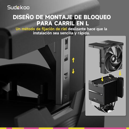 SK700V AM5 Air Cooler & MACH 120mm Fan Bundle: 7 Heatpipes CPU Cooler with Digital Display & 4 Pin LCP High Speed Quiet Case Fan in Saudi Arabia