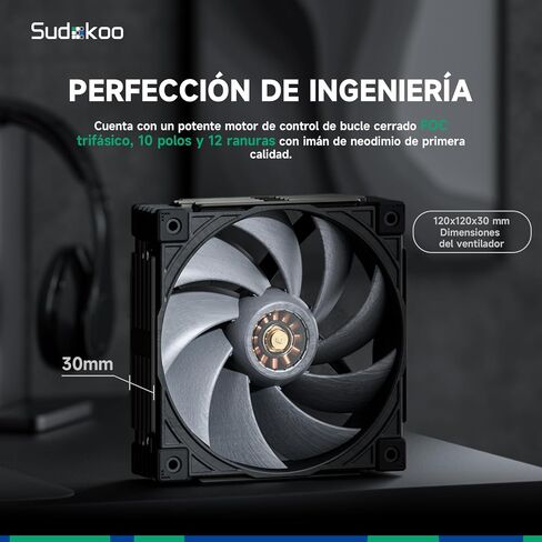 SK700V AM5 Air Cooler & MACH 120mm Fan Bundle: 7 Heatpipes CPU Cooler with Digital Display & 4 Pin LCP High Speed Quiet Case Fan in Saudi Arabia