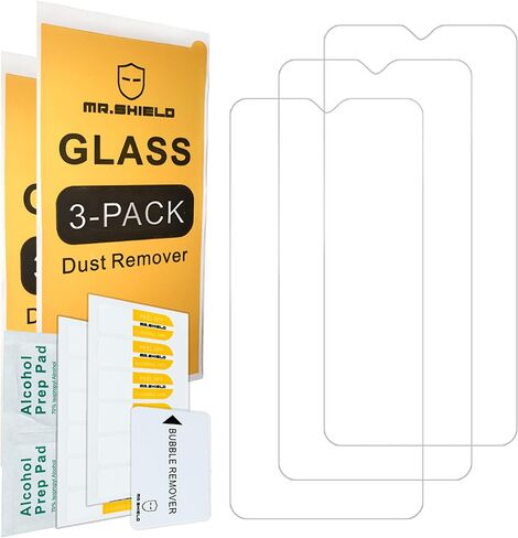 Mr.Shield 3-Pack Tempered Glass Screen Protector for T-Mobile (REVVL 7) 5G in Saudi Arabia