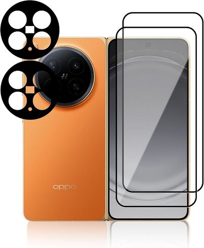 [1+1Pack] Lens Protector and Screen Protector for OPPO Find N6, 9H Hardness Tempered Glass,Case Friendly,Anti-Scratch, Bubble Free, HD Clarity in Saudi Arabia