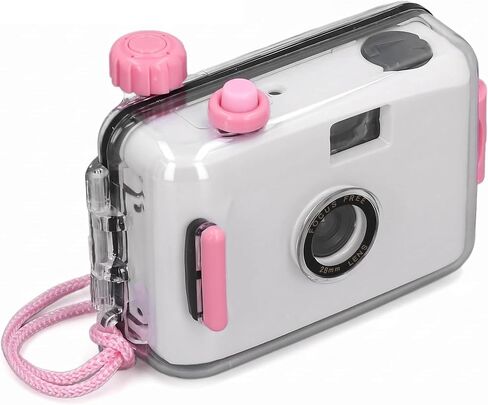 Film Camera, Simple Retro Sturdy F/9 28MM Lens Shutter Speed 1/100s 35mm Film Camera for Swimming (Black and White) in Saudi Arabia