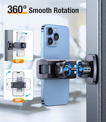 Coolpow Magnetic Phone Holder for Gym【Strong Magnets】 Tripod Mount Ring Gym Magnetic Phone Holder Attach to Metal Surface, Gym Accessories for Mothers Gift Essentials for All Smartphones 4.7-7" in Saudi Arabia