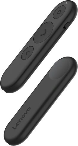 Lenovo Portable Rechargeable Presentation Remote – Bluetooth® 5.3 Wireless Clicker with Digital Pointer, USB‑C Charging, Ultra‑Lightweight, for Windows 10 or Later & macOS 12 or Later, Black in Saudi Arabia