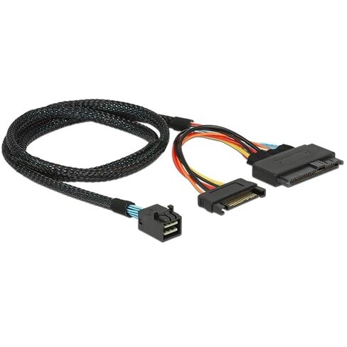 SAS HD SFF-8643 to SAS 8639 SATA 15p Male Convert Cable Y Shape Computer PC Server Connect Wire 50Cm Extend Line Cord in Saudi Arabia