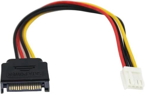 SATA Power Cable Mini 4Pin Female to 15PIN Male Convert Cord Floppy FDD Power Wire Connect IDE Adapter in Saudi Arabia