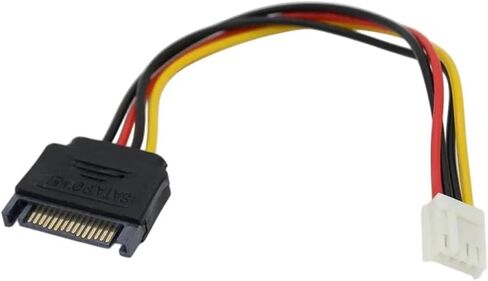 SATA Power Cable Mini 4Pin Female to 15PIN Male Convert Cord Floppy FDD Power Wire Connect IDE Adapter in Saudi Arabia