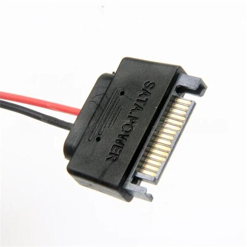 SATA Powe Cable SATA 15PIN Male to 6 Pin Female Convert Adapter Cable Splitter Laptop Optical Drive Wire 20AWG in Saudi Arabia