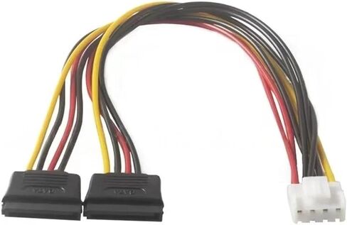 VH3.96 to SATA 15 Pin Power Cable 1 to 2 Cable Splitter Dual HDD Hard Drive in Saudi Arabia