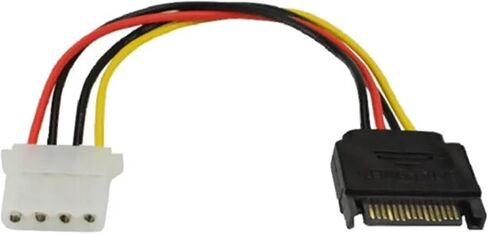 SATA Power Cable Serial SATA 15pin Female to Molex IDE 4pin Female Power Supply in Saudi Arabia