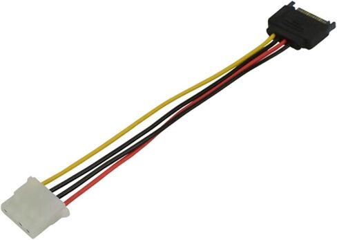 SATA Power Cable Serial SATA 15pin Female to Molex IDE 4pin Female Power Supply in Saudi Arabia