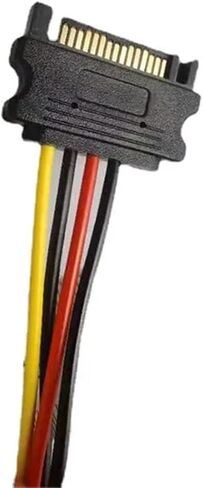 SATA Power Cable Serial SATA 15pin Female to Molex IDE 4pin Female Power Supply in Saudi Arabia
