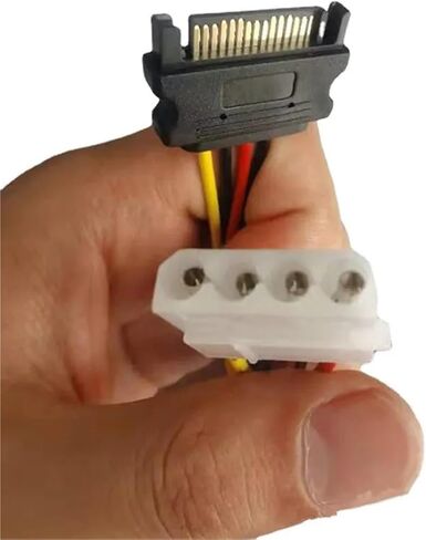 SATA Power Cable Serial SATA 15pin Female to Molex IDE 4pin Female Power Supply in Saudi Arabia
