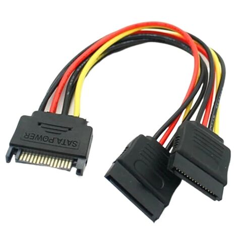 SATA II Hard Disk Power 15Pin SATA Male to 2 Female 15Pin Power HDD Splitter in Saudi Arabia