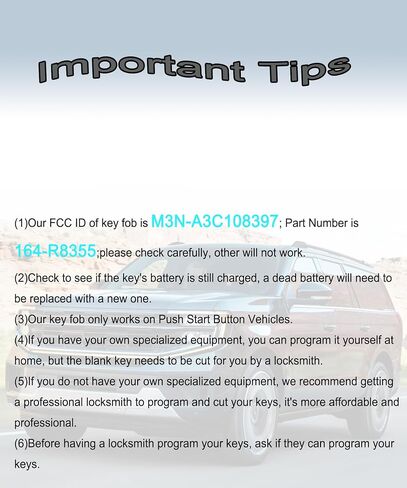 Keyless Entry Remote Control Smart Key Fob for Ford Expedition 2023-2025 in Saudi Arabia