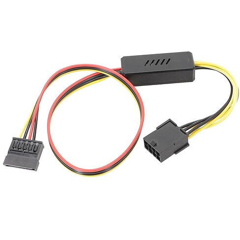 Sata Power Adapter Cable 8PIN Female to Sata Hard Drive Cable with Voltage Reduction Board for Gamers Computers High Quality Wire in Saudi Arabia