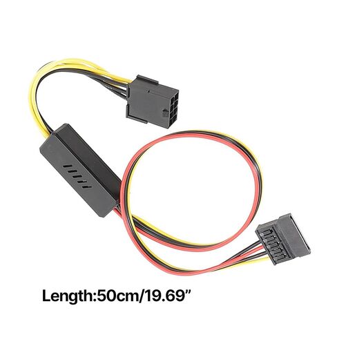 Sata Power Adapter Cable 8PIN Female to Sata Hard Drive Cable with Voltage Reduction Board for Gamers Computers High Quality Wire in Saudi Arabia