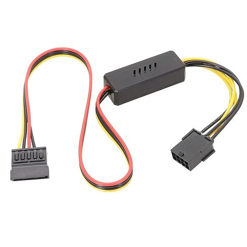 Sata Power Adapter Cable 8PIN Female to Sata Hard Drive Cable with Voltage Reduction Board for Gamers Computers High Quality Wire in Saudi Arabia