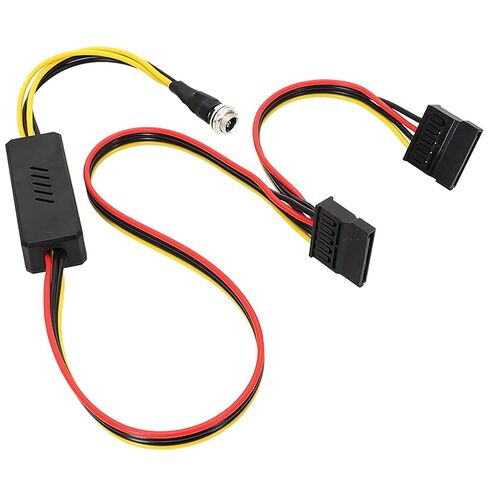 DC5.5x2.5 to Sata Power Cable 12V to 5V DC5525 to Sata Splitters Connectors Cable for Computer Hard Drive Power Computer Cable in Saudi Arabia