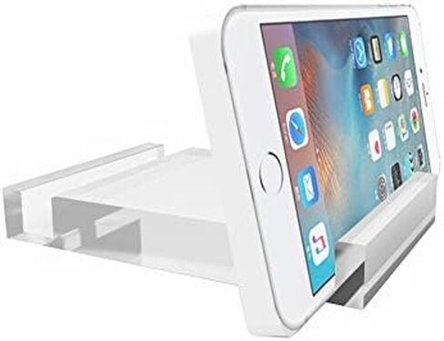 FixtureDisplays Clear Cellphone Holder Tablet Stand Acrylic Sharp Angle Look Groove is 13mm Deep in Saudi Arabia