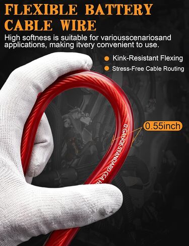 30FT 1/0 Battery Cable CCA,0 Gauge Wire with 200A Fuse Holder for Car Amp in Saudi Arabia