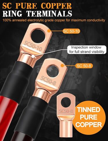 30FT 1/0 Battery Cable CCA,0 Gauge Wire with 200A Fuse Holder for Car Amp in Saudi Arabia