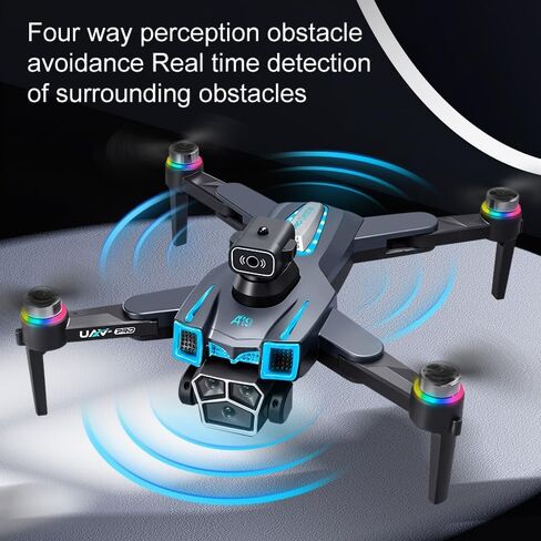 High-definition drone: Equipped with a GPS positioning system, one-touch return-to-home function, a 5.9-inch remote controller, brushless motors, and a 90° adjustable camera. This foldable quadcopter is perfect for recreational flying, aerial photography, in Saudi Arabia