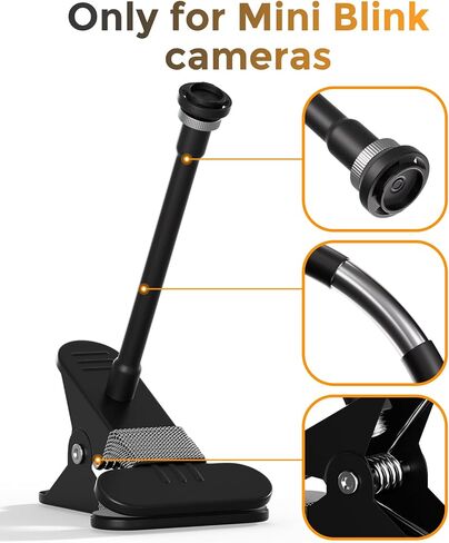 Flexible Clip Clamp Mount Compatible with Blink Outdoor 2K+,Outdoor 4 (4th Gen)/(3rd Gen), XT,XT2, Mini 2K+,Mini 2,7.2 inches Gooseneck Arm,Attach Your Blink Camera Wherever You Like Without Any Tools in Saudi Arabia