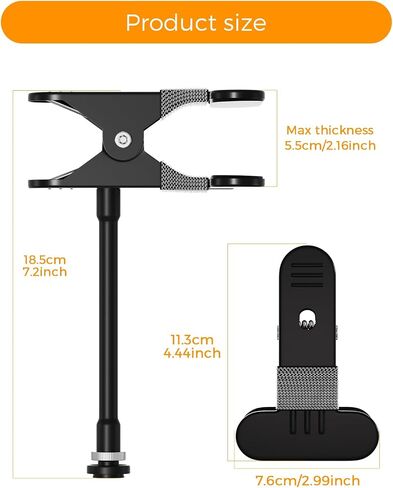 Flexible Clip Clamp Mount Compatible with Blink Outdoor 2K+,Outdoor 4 (4th Gen)/(3rd Gen), XT,XT2, Mini 2K+,Mini 2,7.2 inches Gooseneck Arm,Attach Your Blink Camera Wherever You Like Without Any Tools in Saudi Arabia