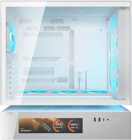Cougar CFV235 Mesh Vision - ARGB Mid-Tower Case - White in Saudi Arabia