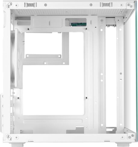 Mars Gaming MC-Cube, MicroATX PC Case, Ultra-Compact Cube Format, Panoramic Tempered Glass, 120mm ARGB Rear Fan, Support for Liquid Cooling up to 120mm, Mini Tower with USB-C, White in Saudi Arabia
