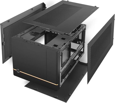 Casafoyer Technology SUGO 14, SG14, Black, Mini-ITX Cube Chassis, Supports 3 Slot Full Length GPUs/ATX PSU / 240mm AIO, 4 Removable Panels, SST-SG14B - Pack of 2 in Saudi Arabia