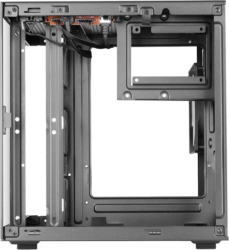 Mars Gaming MC-Cube, MicroATX PC Case, Ultra-Compact Cube Format, Panoramic Tempered Glass, 120mm ARGB Rear Fan, Support for Liquid Cooling up to 120mm, Mini Tower with USB-C, Black in Saudi Arabia