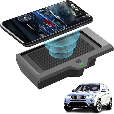 New Wireless Car Charger for BMW X3 (2018-2022)/X4 (2019-2022),15W Fast Wireless Phone Charging Pad, Center Console Wireless Charger Works with QI-Enabled Phones in Saudi Arabia