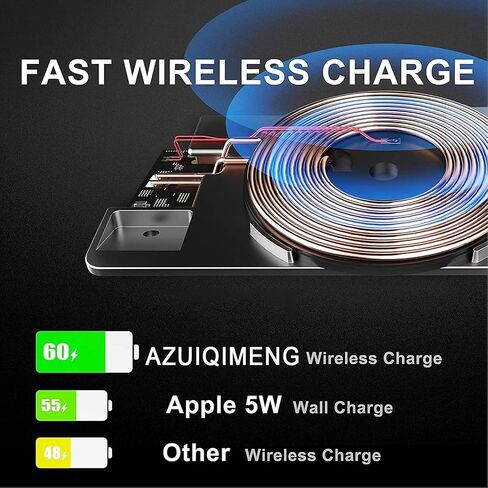 New Wireless Car Charger for BMW X3 (2018-2022)/X4 (2019-2022),15W Fast Wireless Phone Charging Pad, Center Console Wireless Charger Works with QI-Enabled Phones in Saudi Arabia