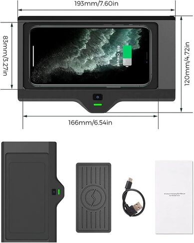 New Wireless Car Charger for BMW X3 (2018-2022)/X4 (2019-2022),15W Fast Wireless Phone Charging Pad, Center Console Wireless Charger Works with QI-Enabled Phones in Saudi Arabia