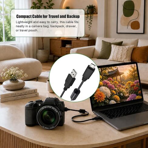 Micro USB Camera Cable Replacement for Nikon UC-E21 COOLPIX Cameras in Saudi Arabia